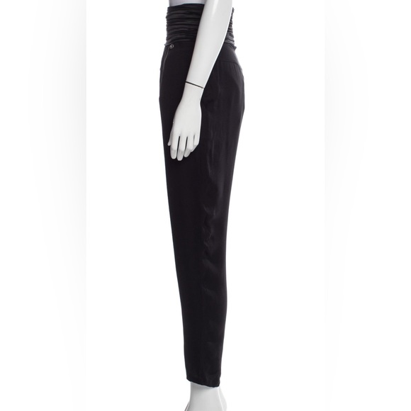 NWT Chanel FW2019 Black Silk High Waist Pants - Picture 2 of 5